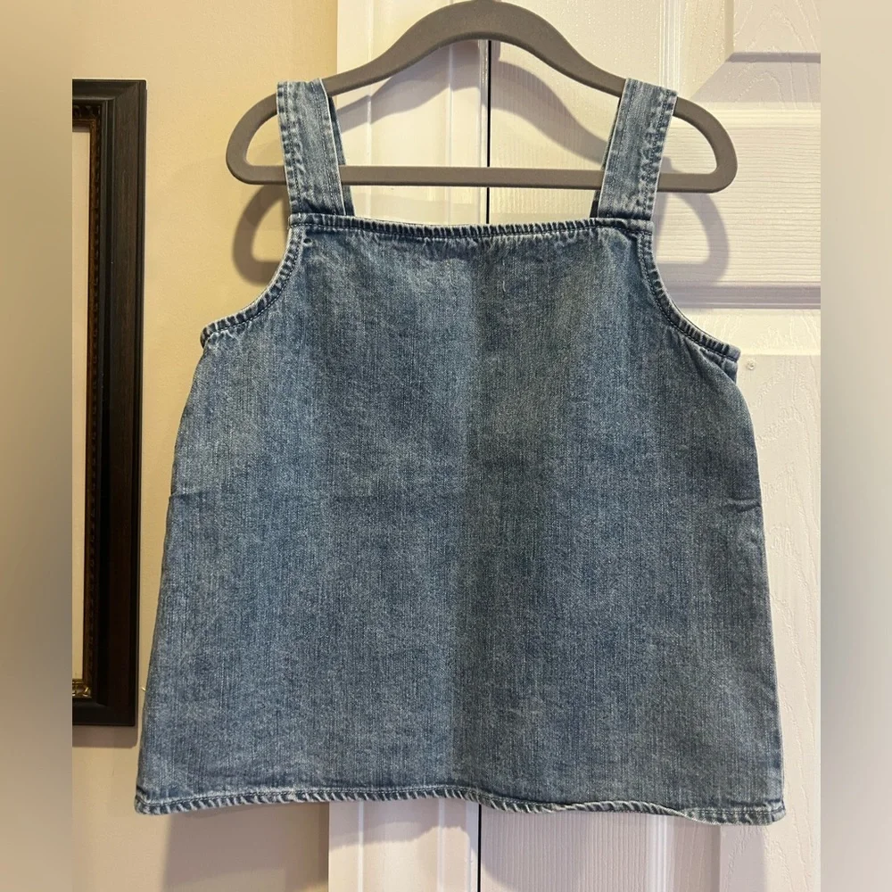 Rumi + Ryder Denim Tank Top with Daisy Embroidery - Picture 4 of 7